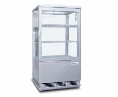 Шкаф-витрина холодильный convito rt58l-1 silver