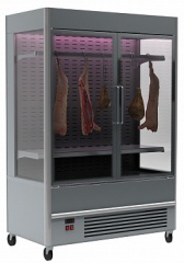 Витрина для демонстрации мяса полюс fc 20-08 vv 0,7-1 x7 0430 (распашные двери структурный стеклопакет)