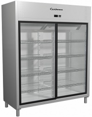 Холодильный шкаф полюс r1400к (купе)  carboma inox