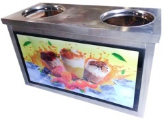 Фризер для жареного мороженого foodatlas kcb-2y (световой короб)